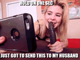 Blonde Cheating Bitch Gives A Sizzling Blowjob On A Video Phone'