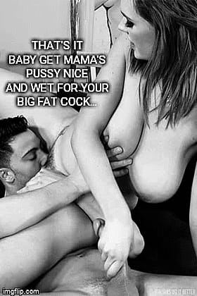 Mom's Pussy Nice and Wet for Your Big Fat Cock... Family Sex at Its Best!'