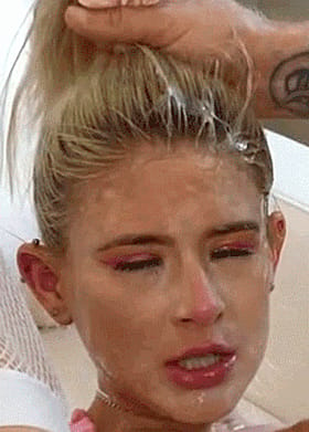 Blonde Cum Face: A Sizzling Hot Cumshot Experience'