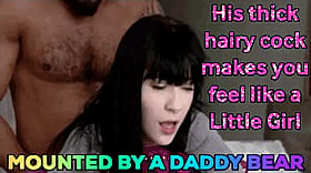 Sissy Caption: His Hairy Little Feelings Make Him Feel So Good'