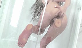 Wet and Wild: Dildo Masturbation in the Shower'