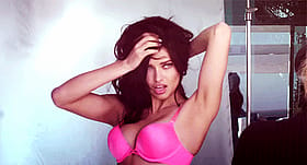 Brunette Babes in Pink Lingerie: Hot Celebrity Non-Nude'