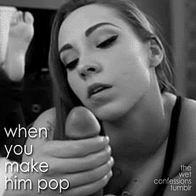 Fuck Me Harder: When You Make Him Pop'