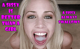 Blonde Sissy Swallows Jayden Pierson's Cock'