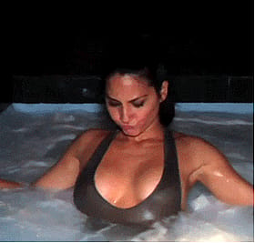 Olivia Munn's Boobs in a Bathtub'