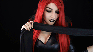 Redheaded Celebrity ASMR: Black Lingerie and Red Hair picture 1 of 1