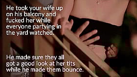 Bouncing Tits Caption: Cuckold Exhibitionism - Public Sex'