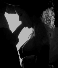 Maid Giving Blowjob in Silhouette picture 1 of 1