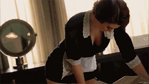 Redhead Maid in Vintage Uniform: Big Tits, Non-Nude, and Ready to Serve picture 1 of 1