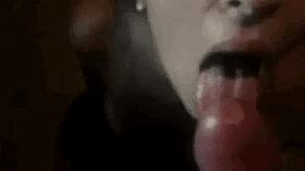Penetrating Teen's Tongue'