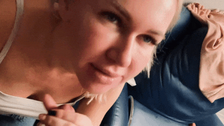 Blonde Amateur Giving Handjob picture 1 of 1