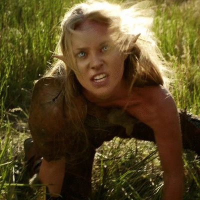 Hot Chick in Elf Costume Gets Down and Dirty in the Grass picture 1 of 1