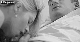 Blonde Babe Licking Cock'