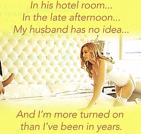 And I'm More Turned On Than I've Been in Years: Caption, Cheating, Cuckold, Infidelity, Lingerie'