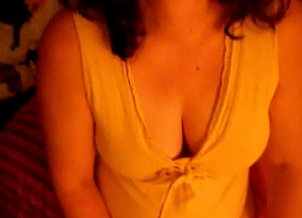 Brunette Amateur with Big Tits and Cleavage picture 1 of 1