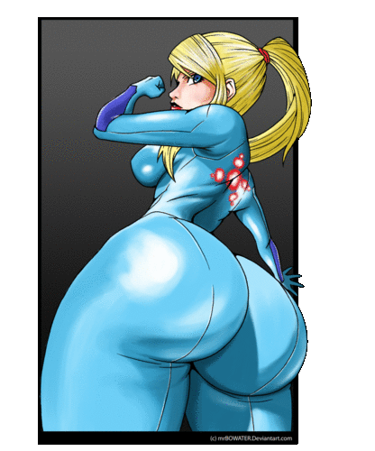 Shake That Ass: A Blue-Clad Cartoon Babe's Big Butt picture 1 of 1