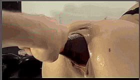 Girl Masturbating with a Huge Dildo: XXX Porn'