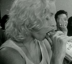 Madonna's Hot Sexy Mouth on a Hot Dog'