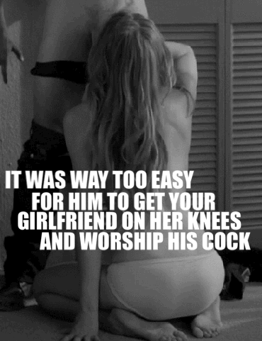 It Was Way Too Easy for Him to Get Your Girlfriend on Her Knees and Worship His Cock picture 1 of 1