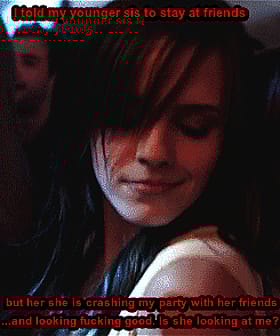 But she's crashing my party with her friends: Celebrity sister and brother's erotic night'