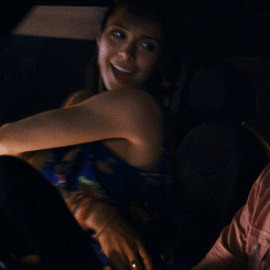 Celebrity Smile: Sexy Lady in Car with Rings picture 1 of 1