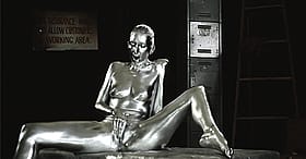Bodypaint Masturbation: Silver's Sizzling Sexy Scene'