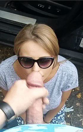 Blonde Babe Gets A Cumshot'