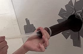 BBC Blowjob: Big Dick, Condom, Gloryhole Fun'