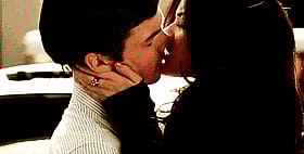 Sexy Seduction: Two Lovers Kissing Passionately'