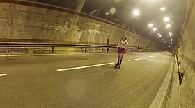 Amateur Public Sex: Skateboarder Gets Naughty on the Highway'