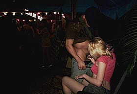 Blonde Babe Gets Fucked by Man in Brown Shirt'