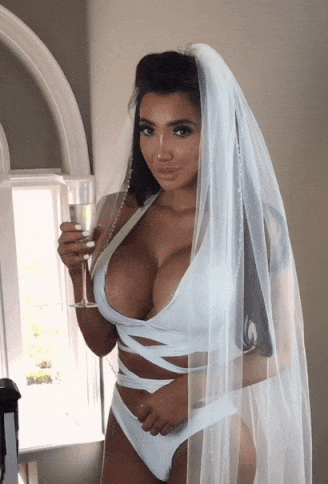 Big Tits Bride: Wedding Dress and Wine picture 1 of 1