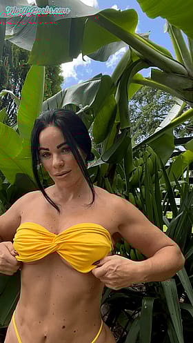 Mom's Fantasy by Nature: A Sizzling Yellow Bikini
