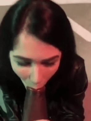 Babes Love Interracial Cocksucking: Awesome Brunette Blowjob picture 1 of 1