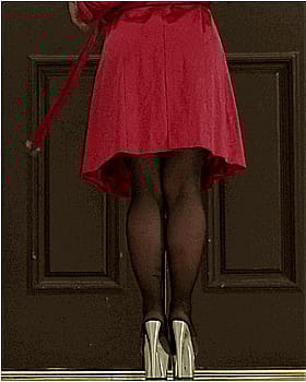Sexy Red Lingerie: Get Your Ass in These Heels'