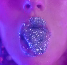 Celebrity Christina Aguilera's Lips and Tongue in a Non-Nude Scene'
