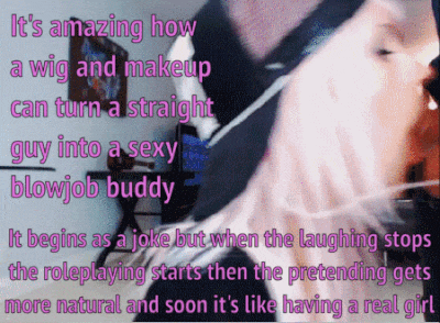 Sissy Caption: Amazing How Makeup and Makeup Turn Into a Sexy Job Buddy picture 1 of 1