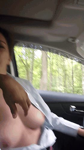 Amateur Brunette Big Tits Handjob'