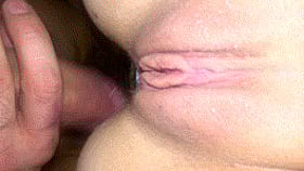 Cumshot with my girlfriend's pussy - selfshot'