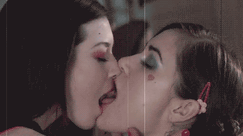 Sasha Grey and Stoya: Lesbian Kissing and Licking picture 1 of 1