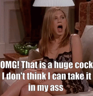 OMG! That is a huge cock! I don't think I can take it in my ass! picture 1 of 1