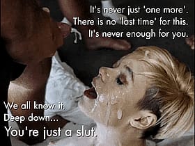 Sissy Caption: You're Just a Slut - Bukkake'