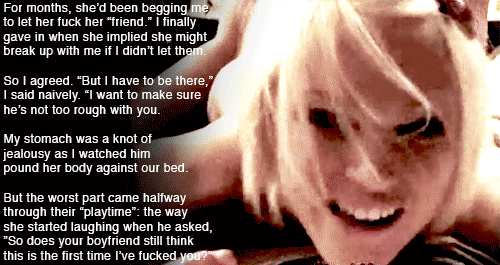 Blonde Affair: Cuckold Caption picture 1 of 1