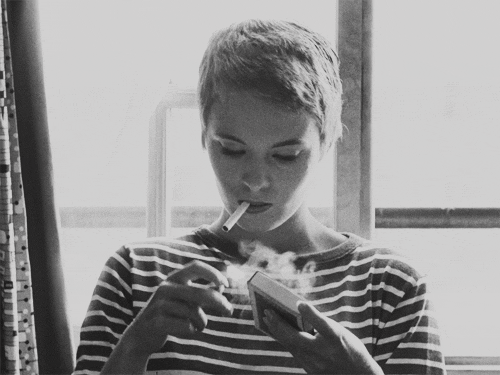 Sexy Smoking Chick Takes a Hit picture 1 of 1