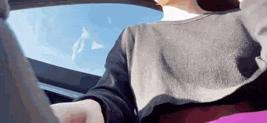 Big Tits Amateur Driving Redhead picture 1 of 1