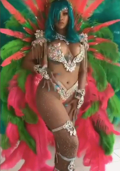 Big Tits Carnaval Celebrity: Rihanna's Non-Nude, Ebony Erotic Show picture 1 of 1