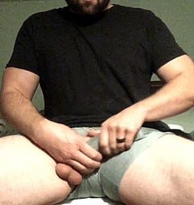 Amateur Big Dick Stroking Underwear'