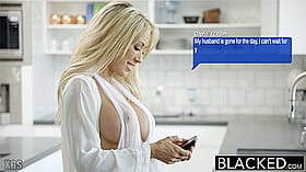 Blonde Big Tits Pornstar's See-Through Shirt'