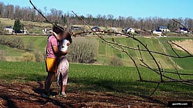 Ring and Lace - Farmer’s sister gets fucked by a hiker in a field… [OC]
