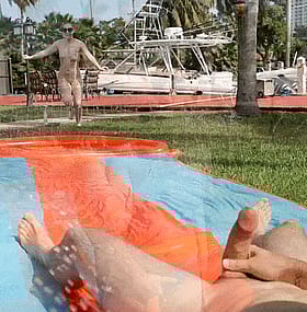 Redhead Teen Giving Blowjob in Public'